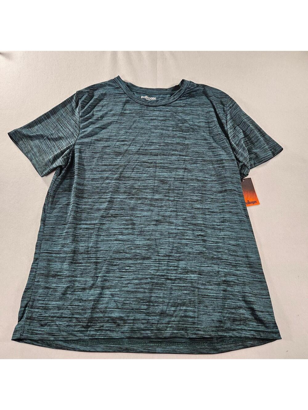 Bollinger Short Sleeve Athletic Top 3X Green Black Space Dye Crew Neck Tee NWT